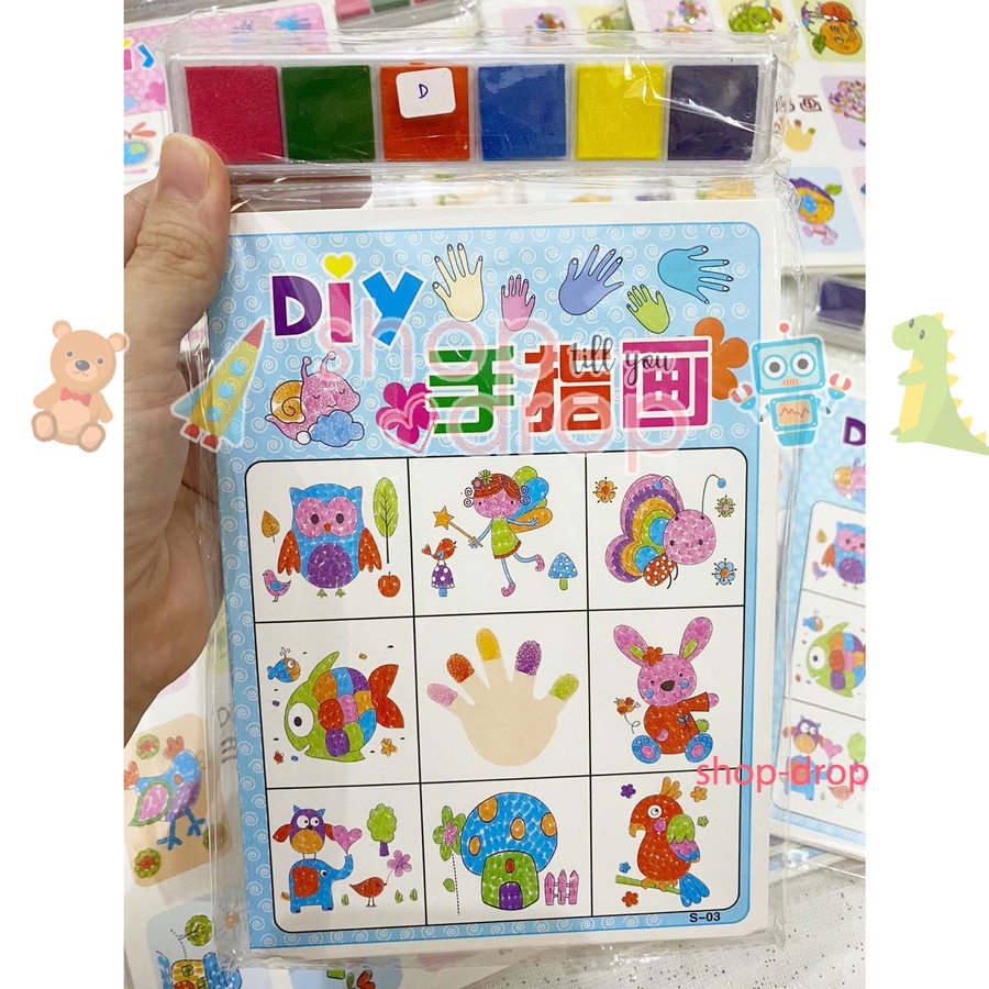 Washable finger paint - Mainan edukasi anak - Painting anak - Montessori - Cat Tangan Finger Paint