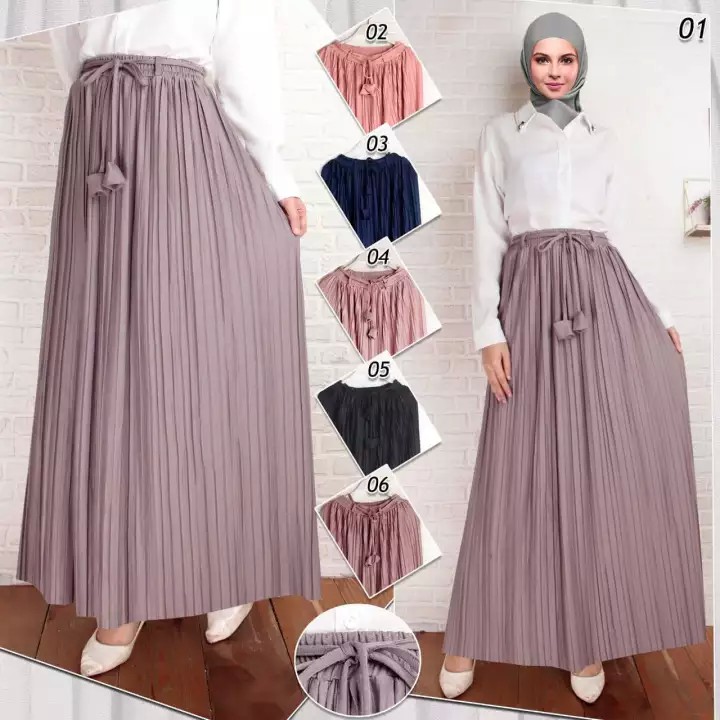 DF - Rok Plisket Premium // belia Pleated Skirt // Jersey Moumbloe Tali Lepas-7