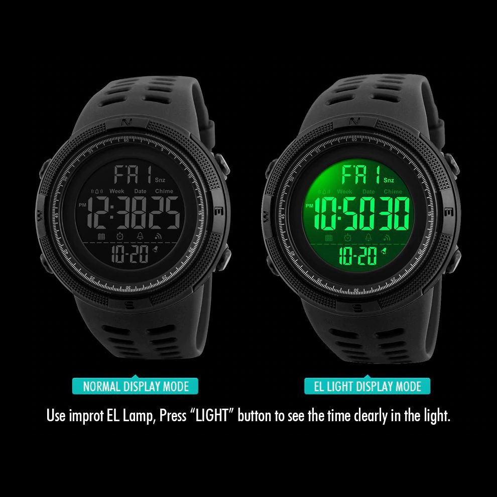 SKMEI 1251 Jam Tangan Pria Digital Dual Time Anti Air WK-SBY