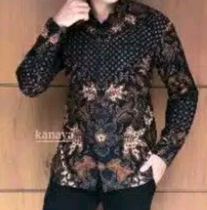 Kemeja Batik Pria Lengan Panjang Perwira Full Furing Katun Halus Sragenan