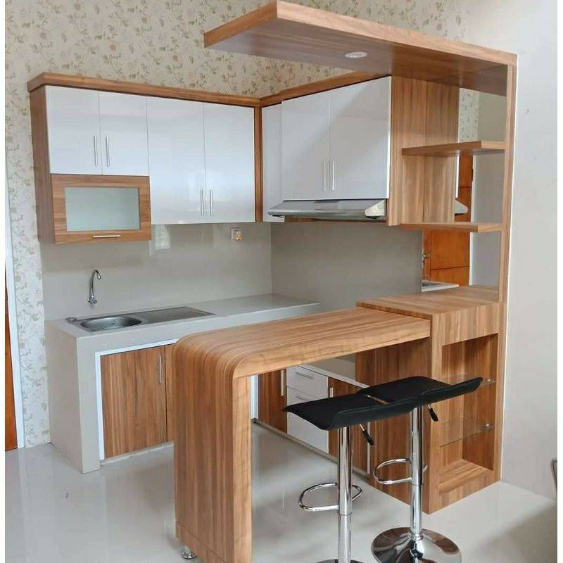 Jual Produksi Langsung Minibar Ukuran X M Kitchenset Kayu Full