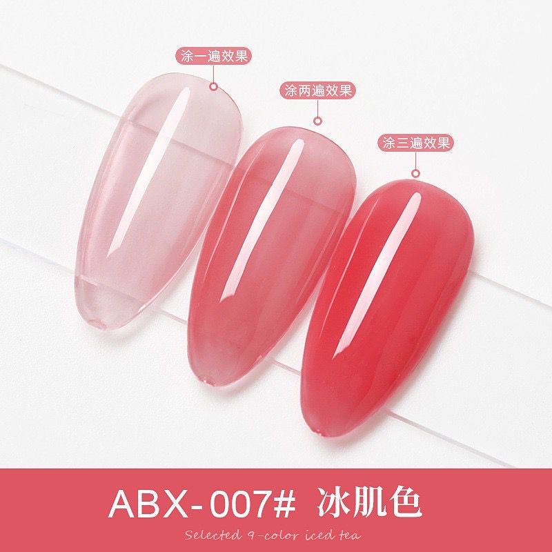 AS JELLY GEL POLISH ABX SATUAN 15ML / KUTEK GEL  BENING JELLY FRENCH MANICURE KUKU SEHAT