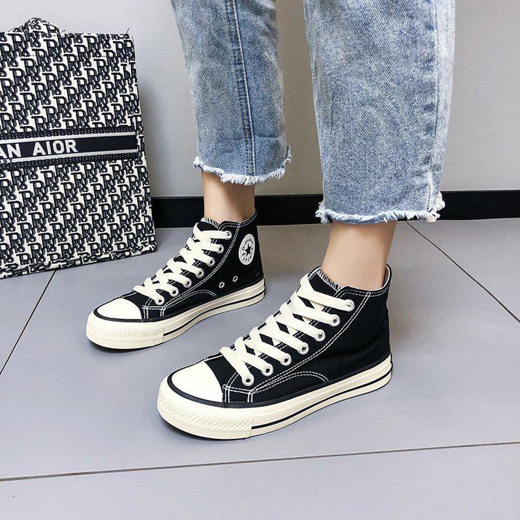 Free Box Sepatu Sneakers Wanita Import Sepatu Kanvas Wanita Kasual Polos Tali Premium Quality Sepatu Wanita Sneakers Wanita Model Korea Import Premium Quality NS4044