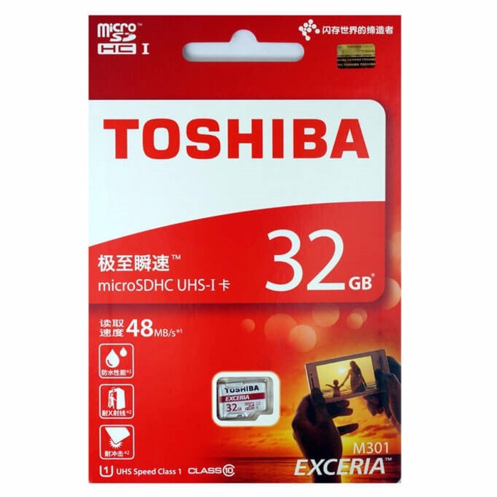 Toshiba Microsd 32gb class 10 48mbps garansi resmi