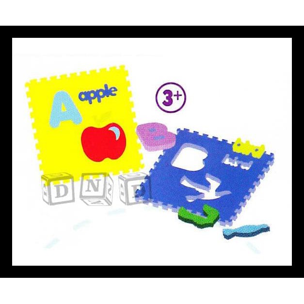 Matras Puzzle Evamat / Karpet / Alat Lantai - Huruf Abjad Gambar Murah Kode 851