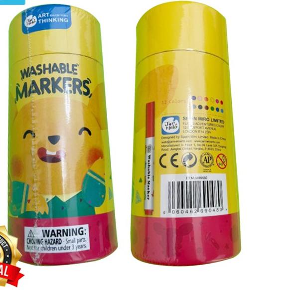 

DFY✺ Joan Miro Babyroo Washable MARKER 12 color spidol warna spidol anak keren Paling Laris