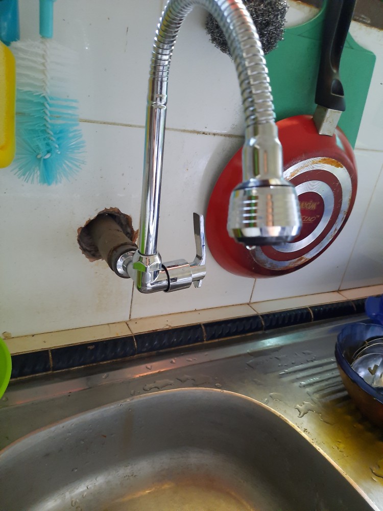 Kran Angsa Flexible Kepala Kecil Engkel 1/2 Chrome