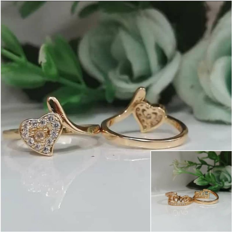 Fourfashion Cincin Casual Dewasa Motif Love Kekinian PAI027