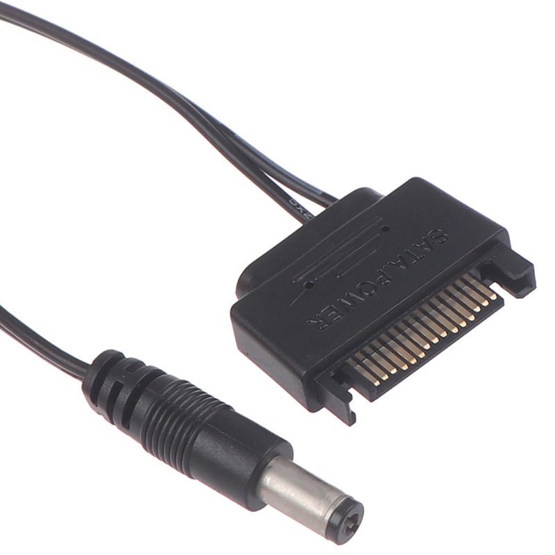 {LUCKID}1Pc SATA Male To DC 5.5*2.1mm 12V power supply SATA to DC Cable 20cm