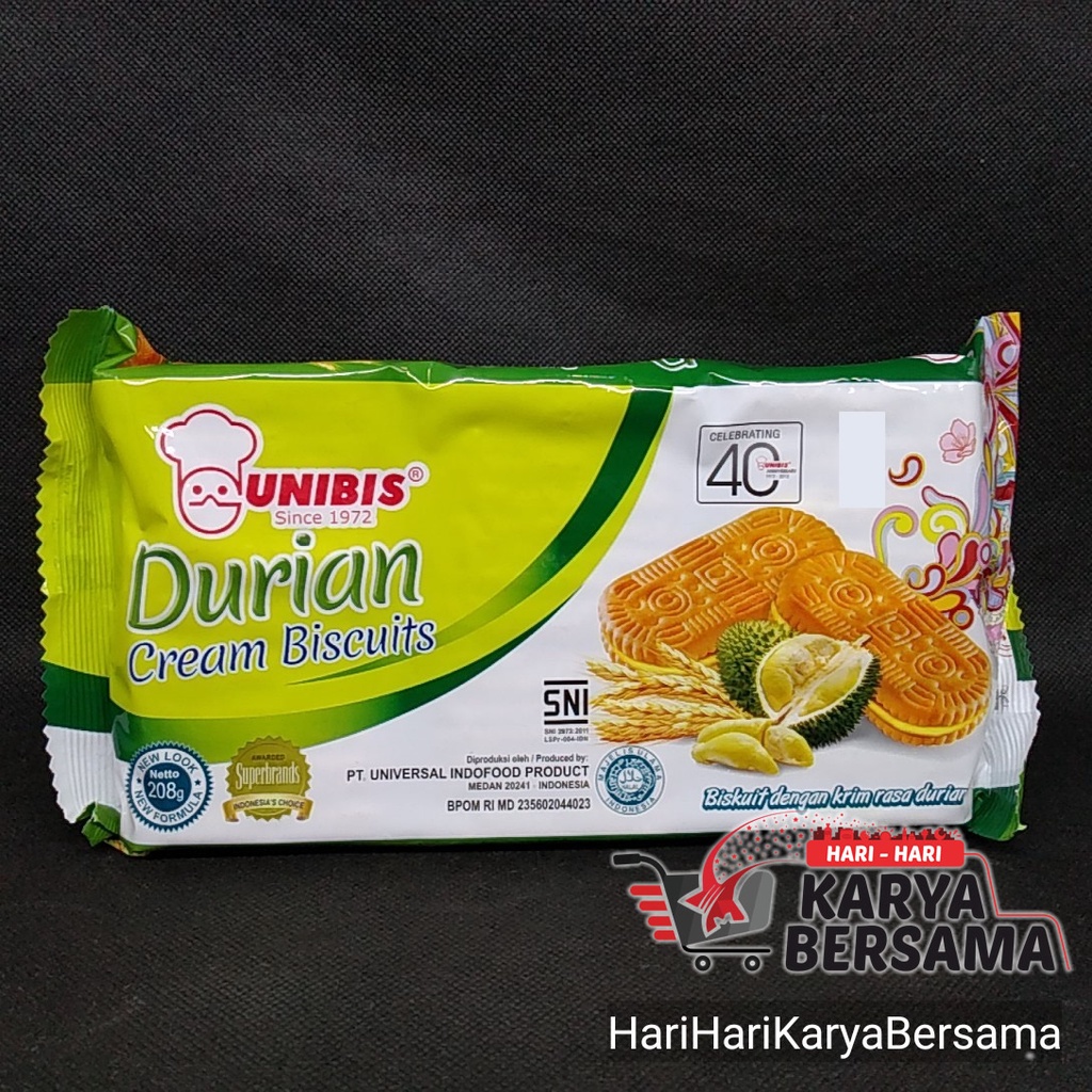 

BISKUIT UNIBIS DURIAN CREAM 208GR