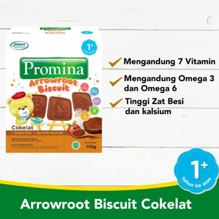 PROMINA Biskuit Arrowroot 1th+ Baby Biscuit Camilan Bayi