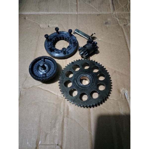 Gigi penghantar set dobel stater starter megapro Tiger original