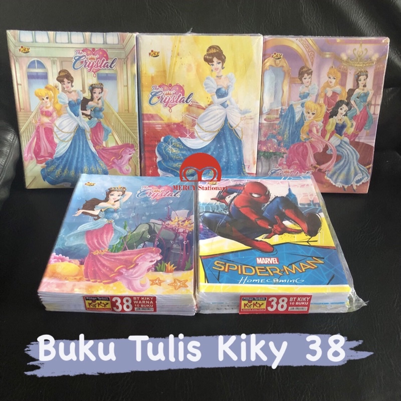 Buku Tulis Kiky 38 Lembar Buku Kiky 38 Spiderman Princess Enchantimals