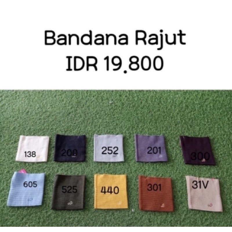 Bandana Rajut Ori Rabbani