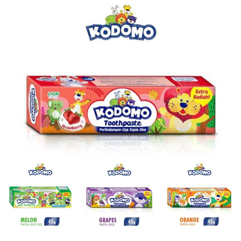 KODOMO Pasta Gigi 45g - EXTRA HADIAH