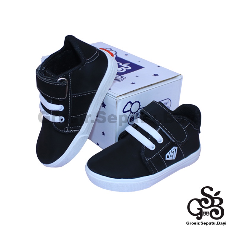 sepatu anak laki laki sepatu anak perempuan sepatu sneakers anak model casual strap kids polos ringan fleksibel &amp; Anti Slip