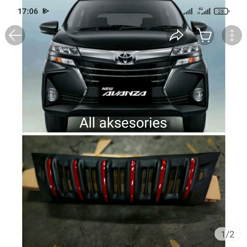 Grill Avanza Xenia Tipe G 2019-2021 Apollo