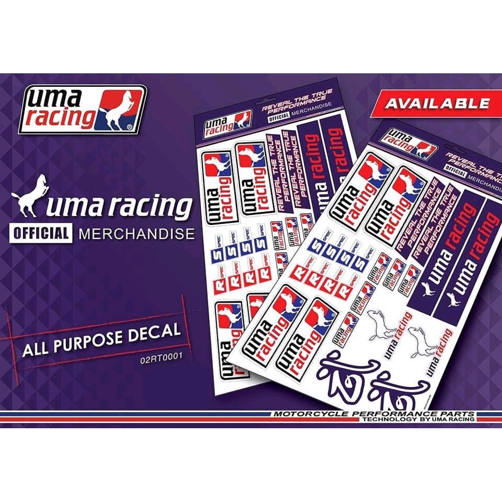 Jual stiker uma racing official merchandise Diskon