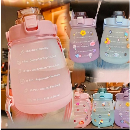 Botol Minum 1,2 Liter Free Sticker Lucu