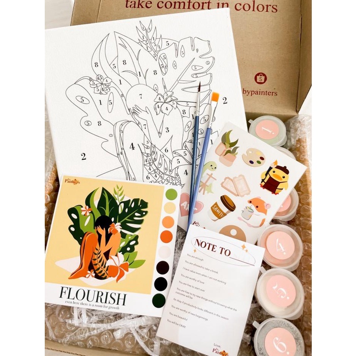 

Kanvas | Paint By Number [Flourish] | Bypainters | Painting Set | 20X20 Canvas
