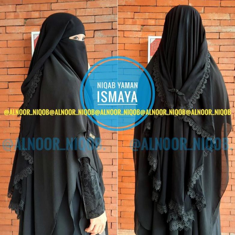 Niqab Yaman Ismaya Nikop Terbaru By Alnoor Niqob Art C8185 Shopee Indonesia