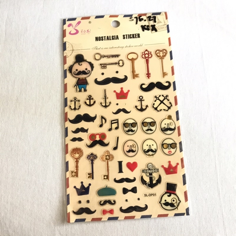 

[BARU] Stiker Dekorasi Retro Nostalgia Shan Le Crystal Sticker Decorative