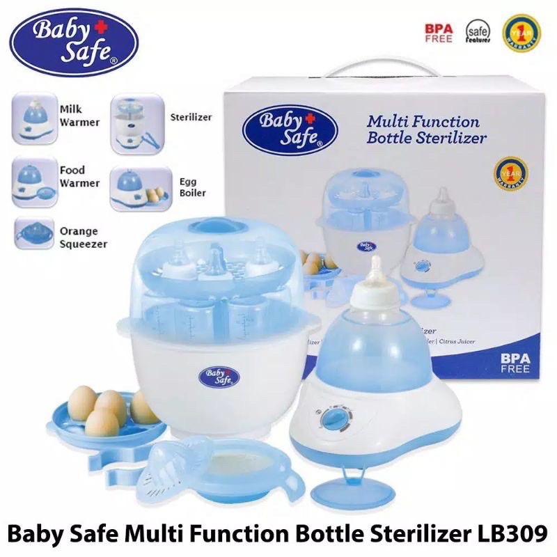 LB309 &amp; LB005 10 in 1 Multifunction Steamer Baby Safe Multi Function Milk Bottle Warmer Sterilizer / Penghangat Susu Steril Botol