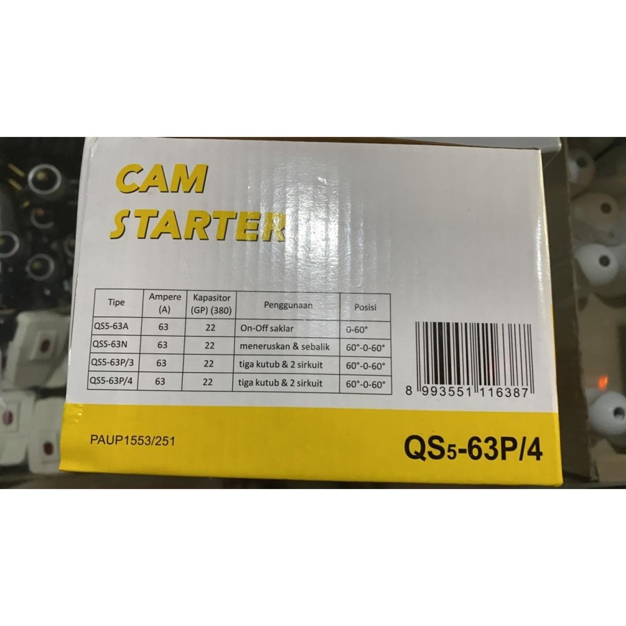 Cam Starter I O II Genset Stater Handle PLN 3P 63A 1 0 2 GZ Pioline