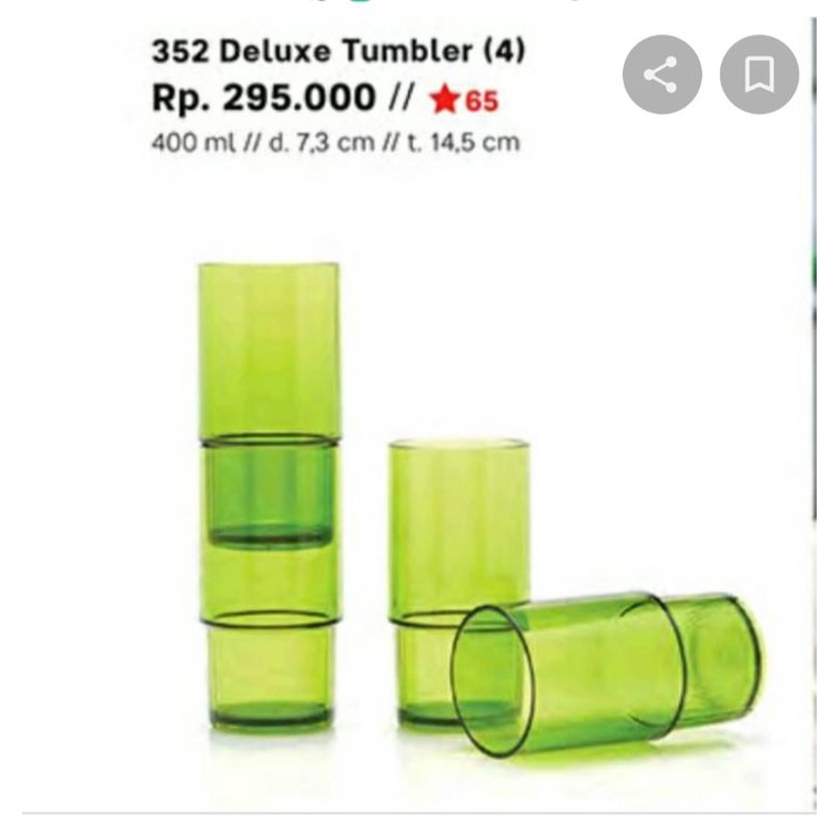 DELUXE TUMBLER TUPPERWARE / TUPPERWARE  BANGKINANG / GELAS TUPPERWARE