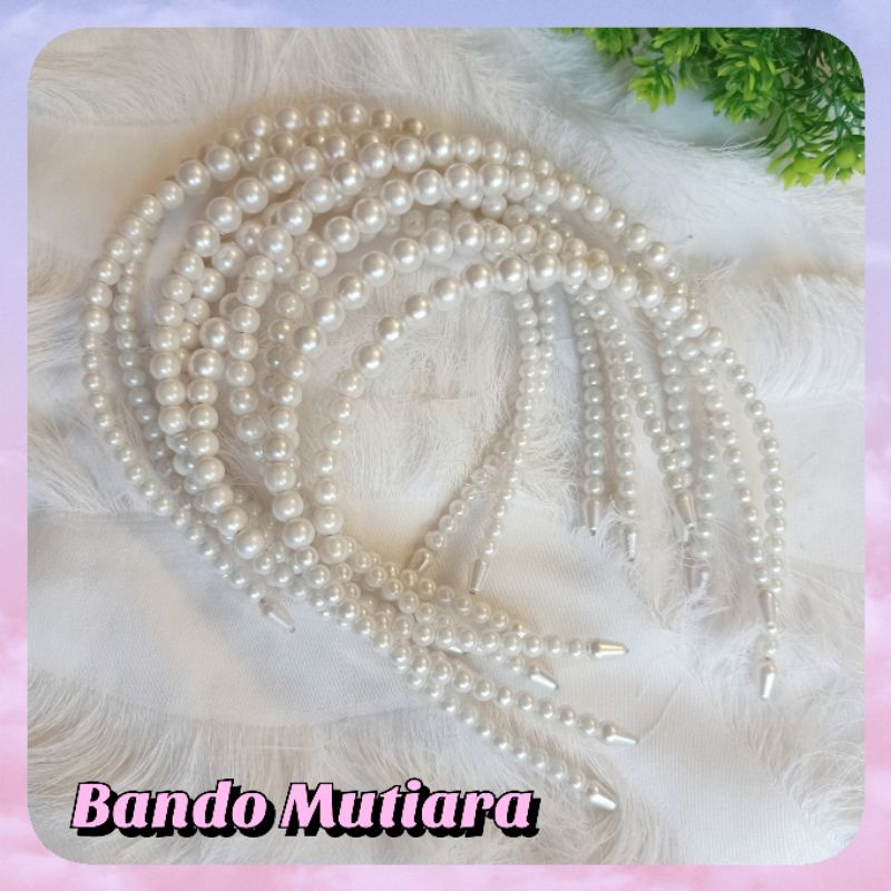 Bando jepit clay/bando mutiara/bando bunga/bando kain/bando pita