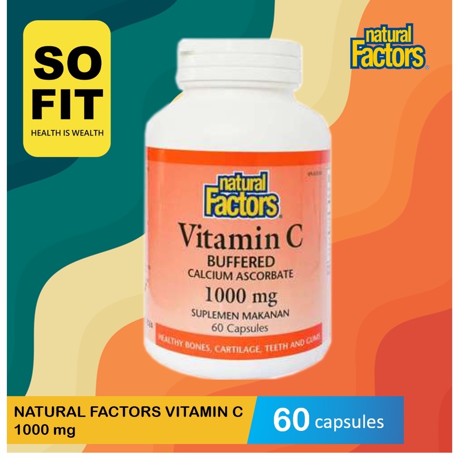 Natural Factors Vitamin C 1000mg Isi 60s / Natural Factor Vitamin Daya Tahan Tubuh