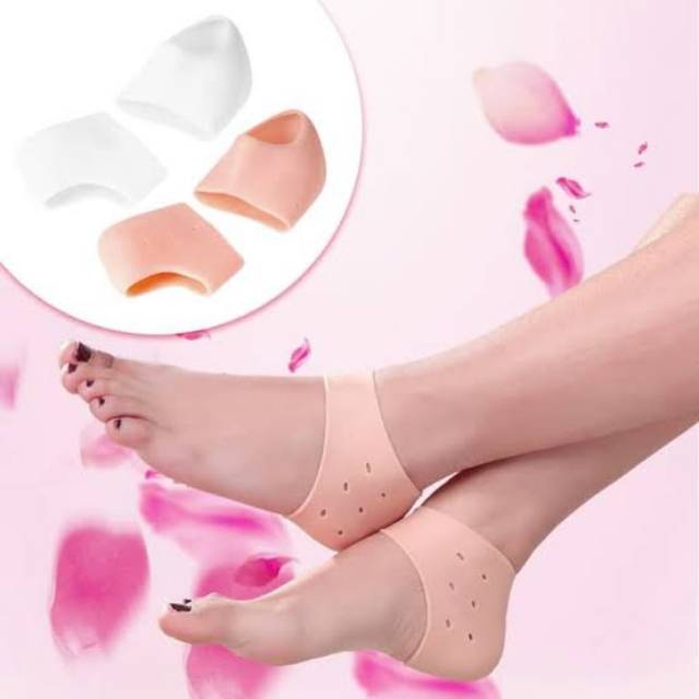 SILICONE GEL PAD SILIKON PELINDUNG TUMIT KAKI KASAR PECAH PECAH SEPASANG