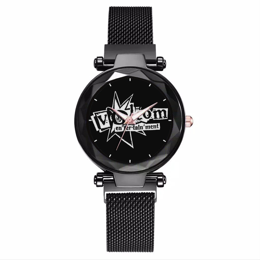 Jam Tangan Wanita Custom - VOLCOM Free Box &amp; Batre Cadangan