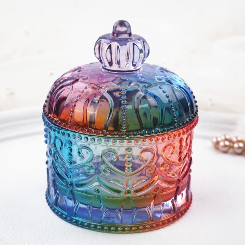 SIY  Round Storage Box Crystal Epoxy Resin Mold Makeup Jewelry Container Case Silicone Mould DIY Crafts Decorations Casting