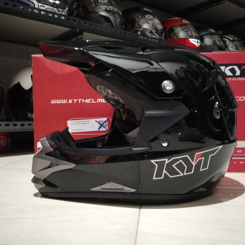 COD Helm KYT Trail Cross Black Solid