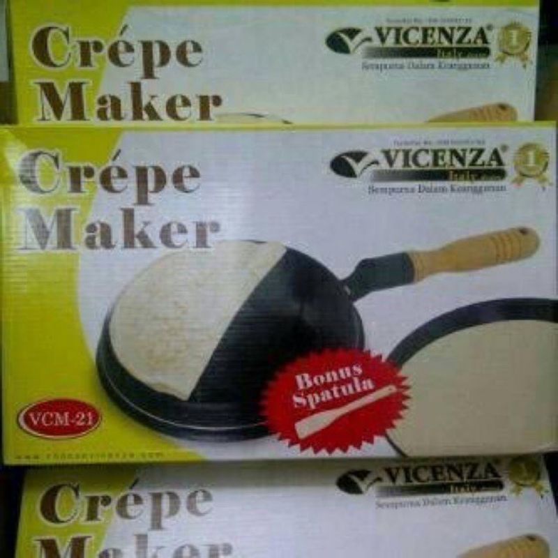 VICENZA CREPE MAKER VCM21 pembuat crepe panci crepe