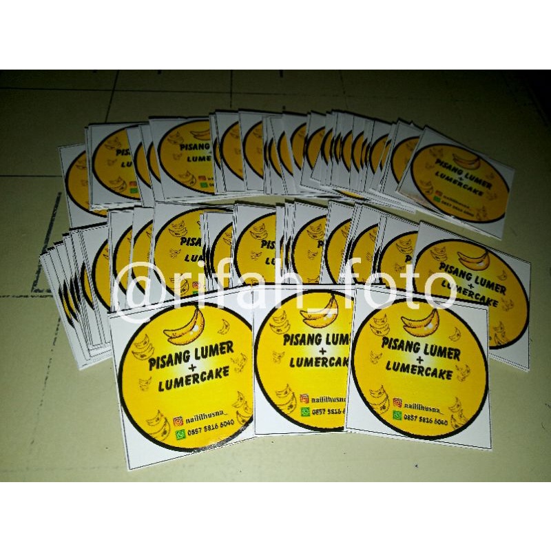 

stiker logo makanan termurah sesuai reques+ Desain