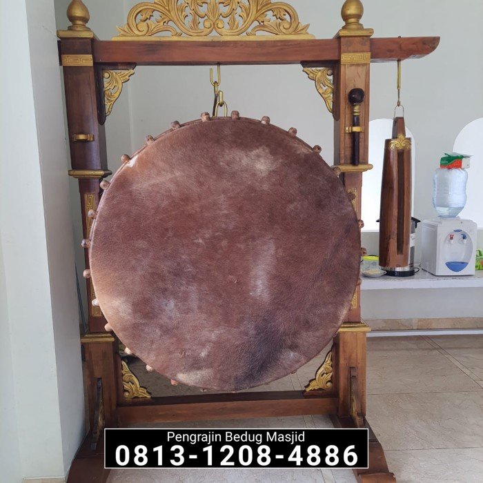 ( Bayar Setelah Besug Sampai Lokasi Anda ) Bedug Masjid Besar Beduk Masjid Kayu Jati Kulit Sapi Kuli