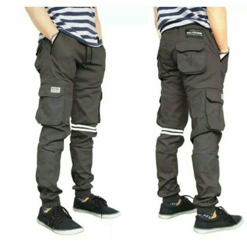 Celana Chino Jogger Celana Cargo Naruto Combed Streatch (27 - 32)