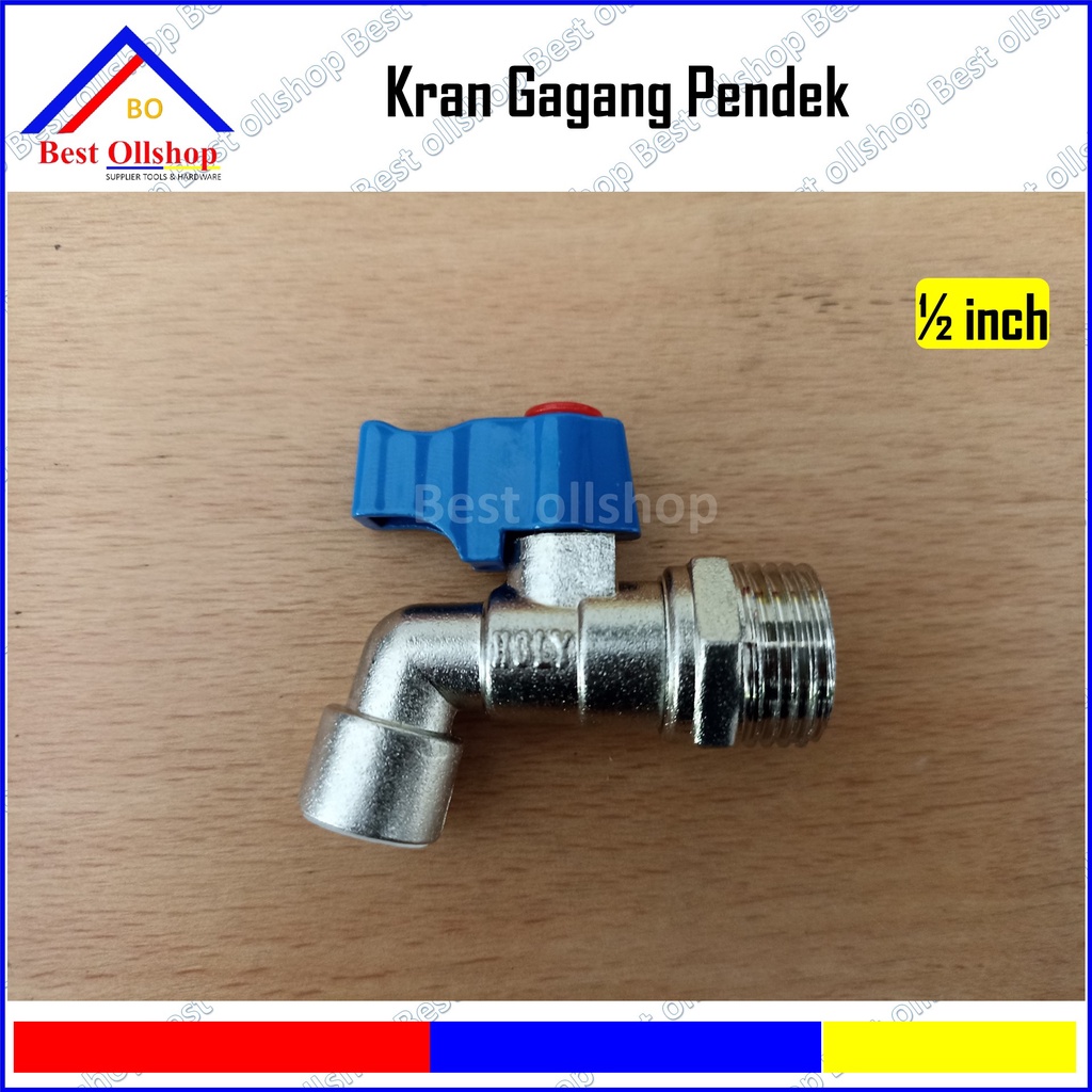 Kran babet pendek 1/2 / 3/4 inch / Kran Air Gagang Pendek Cebol