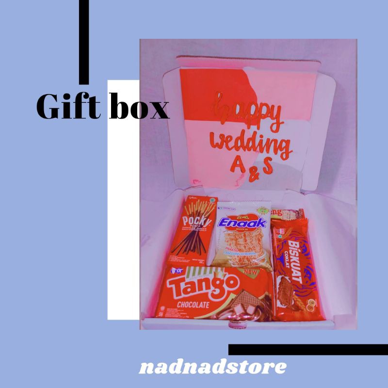 

GIFT BOX BIRTHDAY / GRADUATION / ANNIVERSARY / SNACK BOX HAMPERS BY NADNAD