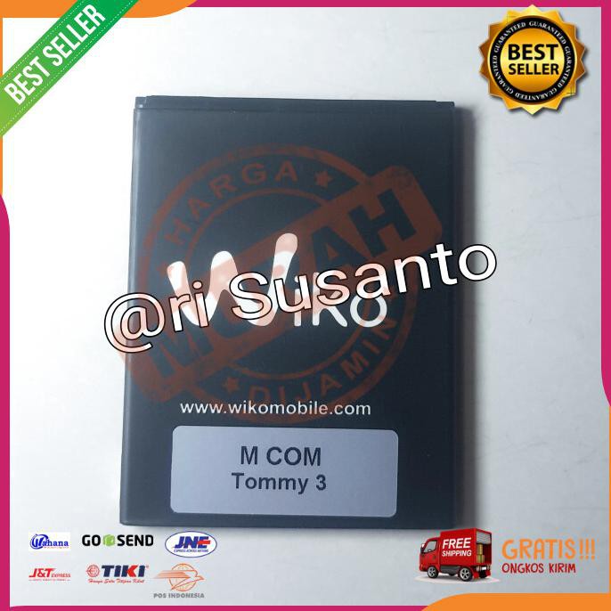Acc Hp Baterai Mcom Wiko Tommy 3 Tommy 3 Plus W_K600 K600Ag Original