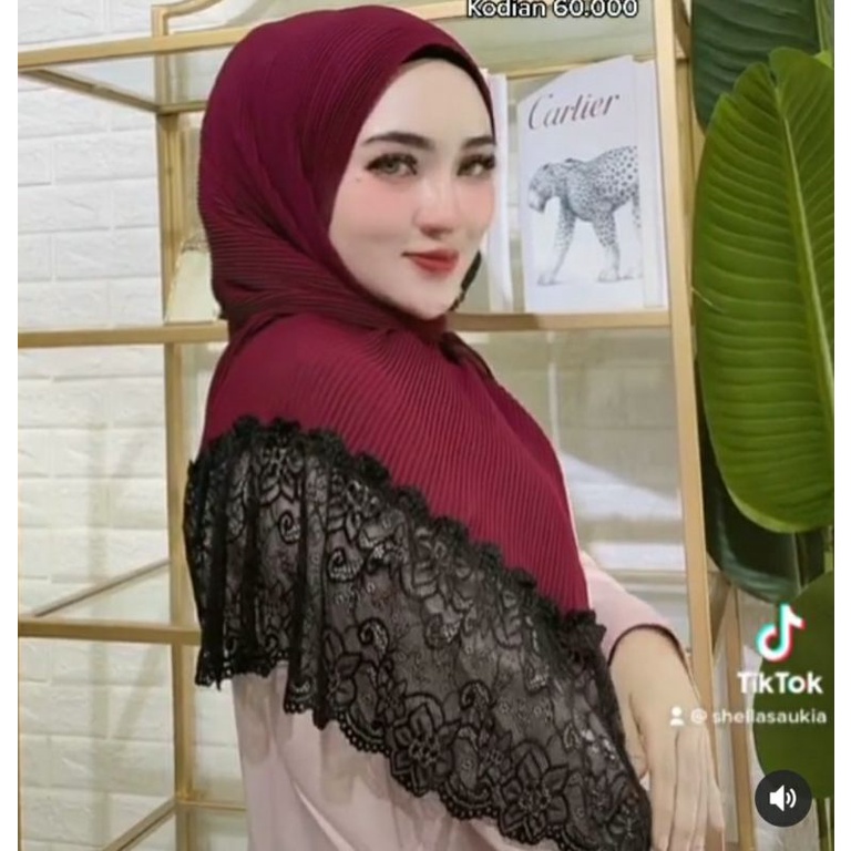 Sale pashmina prisket original premium renda by shellasaukia