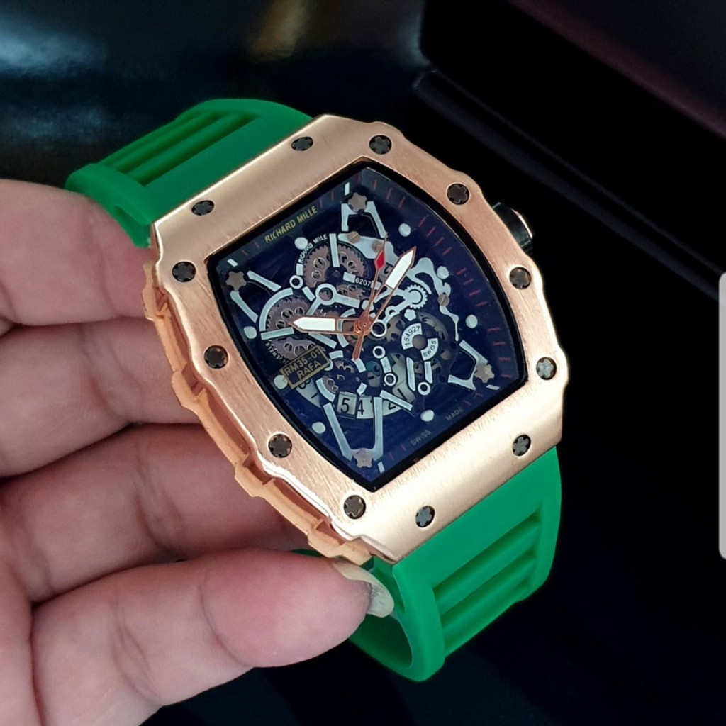 Jam Tangan Rm Crono / Jam Tangan Tanggal Aktif / Jam Tangan Pria Dan Wanita / Jam Model Terbaru