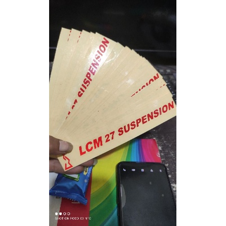 stiker shock depan LCM 27 SUSPENSION stiker motor