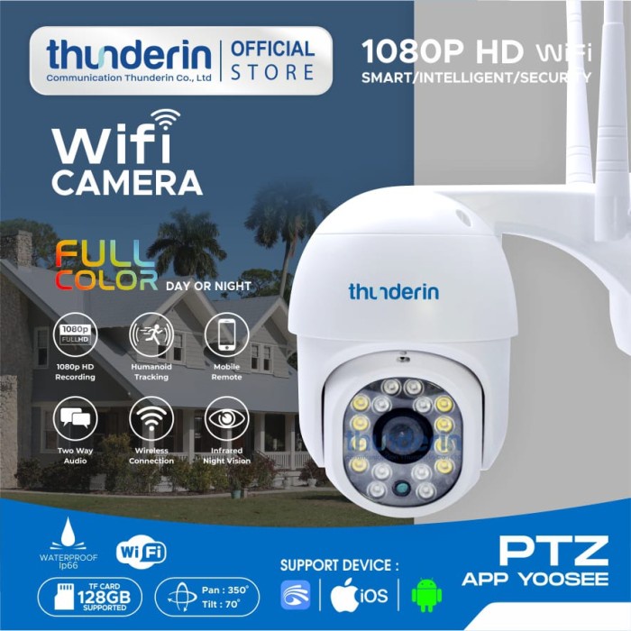 CCTV CAMERA WIRELESS PTZ YOOSEE ONVIF OUTDOOR 1080P