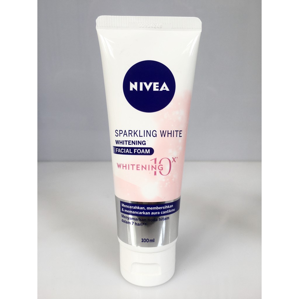 Jual Nivea Sparkling White Whitening Facial Foam 100ml Shopee Indonesia