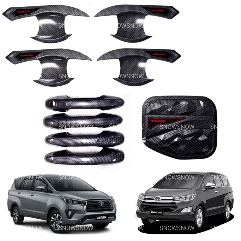 Paket Outer Handle Tank Cover Innova 2016 2020 2022 UP GR SPORT Carbon