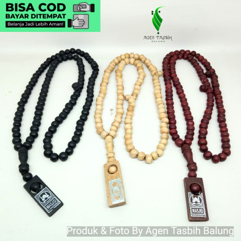 Tasbih Kayu 99 Butir Untuk Oleh - Oleh, Souvenir, Dll