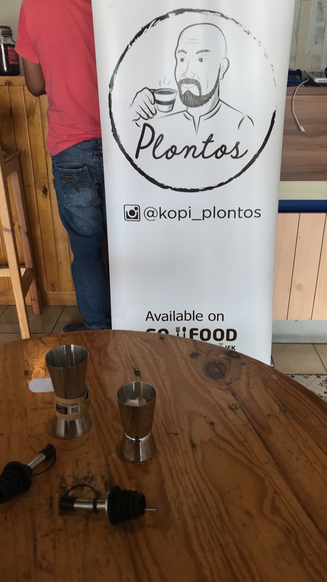 Pourer Stainless Wine Stopper With Lid Tutup Botol Sirup Minyak Bottle